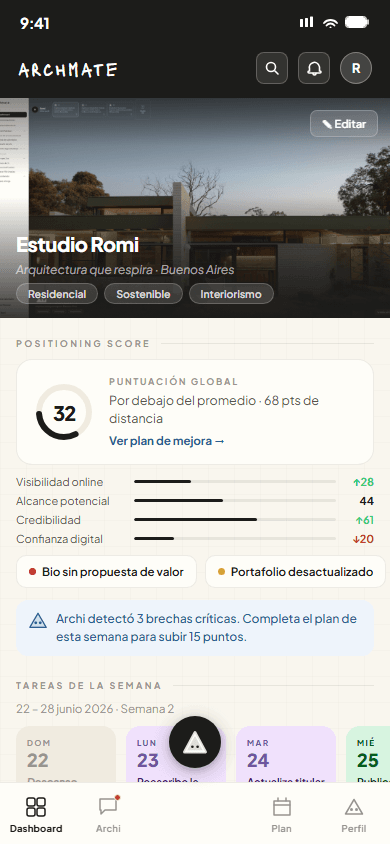 archmate en móvil