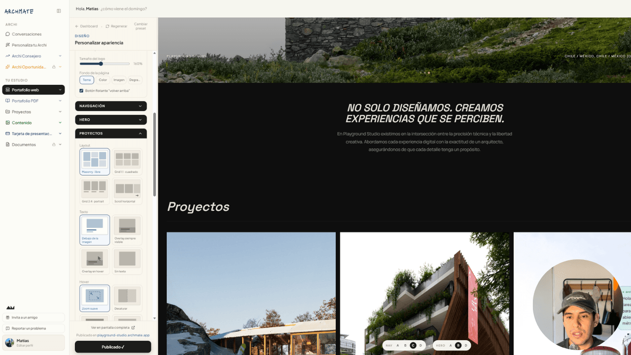 dashboard de archmate